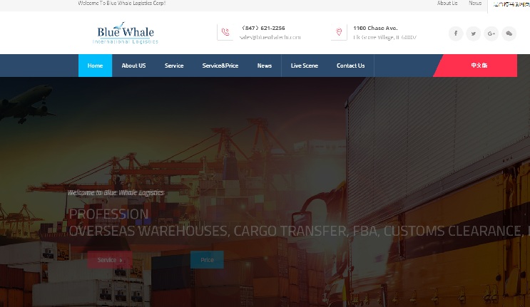 Blue Whale Logistics Corp!!=-=響應式官網就建設